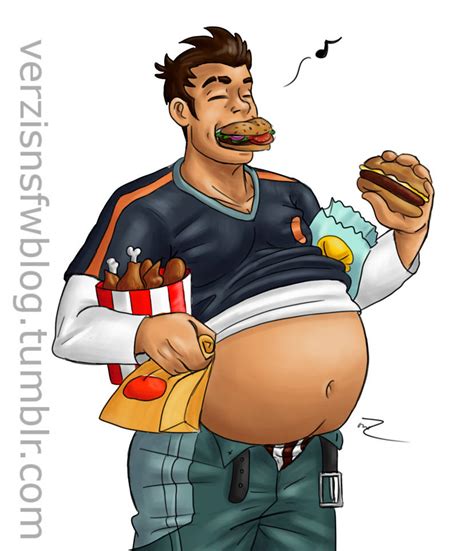 male weight gain cartoon